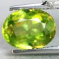3.11 CT.VVS 2 NATURAL OV FACET RED SPARK TOP GREEN SPHENE