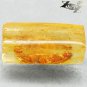 7.35 CT.Natural Cylinder 10*20 mm. Clear Cockroach Fossil Brandy Yellow Copal