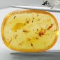 9.11 CT.Natural Oval 17*23 mm. Perfect Moth Ant Fossils Madagascar Yellow Copal