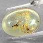 4.18 CT.Natural Oval 12*17 mm. Perfect Insect Fossil Inside Madagas Yellow Copal