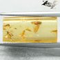 5.04 CT.Natural Square 7*9 mm. Perfect Fly Insect Fossils Inside Yellow Copal