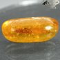 10.51 Ct.Natural Oval 11*26 mm. Perfect Mayfly Fossils Inside Yellow Mada Copal