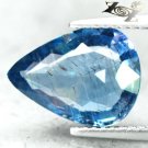 4 CT.Unheated Untreated Natural Pear 10*13 mm. Purpleish Blue Tanga Sapphire Gem