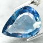 4 CT.Unheated Untreated Natural Pear 10*13 mm. Purpleish Blue Tanga Sapphire Gem