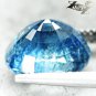 6.66 CT.Unheated Not Enhanced Natural Oval 9.5*11 mm. Tanga Blue Sapphire Gems