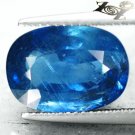 9.1CT.Unheated Untreated Natural Oval 10*14 Vivid Blue Tanga Mine Sapphire 藍色藍寶石