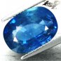 9.1CT.Unheated Untreated Natural Oval 10*14 Vivid Blue Tanga Mine Sapphire èè²è寶ç³