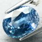 6.73 CT.Firely Unheated Natural Oval 9*12 mm. Intense Tanga Blue Sapphire 藍色藍寶石