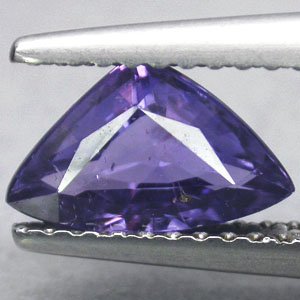 Not Enhanced Untreated Natural Trillion 5.5*9 mm Vivid Purple Sapphire 1.21 CT.
