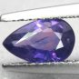 Unheated Not Enhanced VVS Natural Pear 5*8 mm. Vivid Violet Sapphire 1.02 CT.