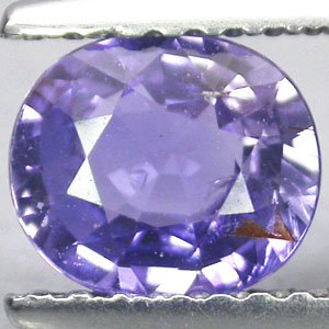 Unheated Natural Oval 6*7 mm. Intense Purple Violet Tanga Sapphire 1.1 CT.Gems