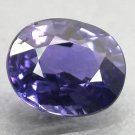 Unheated VVS Natural Oval 5.5*7 mm. Intense Violet Tanga Blue Sapphire 1.32 CT.