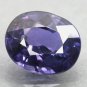 Unheated VVS Natural Oval 5.5*7 mm. Intense Violet Tanga Blue Sapphire 1.32 CT.