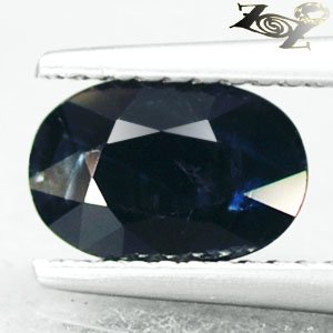 Unheated Not Enhanced Natural Oval 5.5*8.5mm Intense Deep Blue Sapphire 1.66 CT.