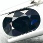 Unheated Not Enhanced Natural Oval 5.5*8.5mm Intense Deep Blue Sapphire 1.66 CT.