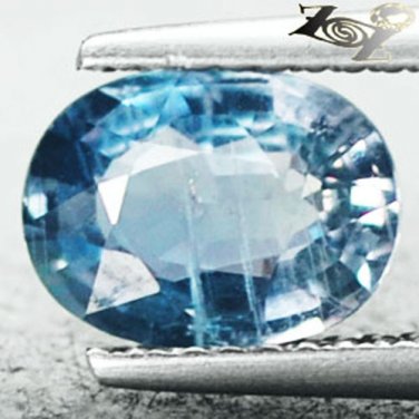 Unheated Untreated Natural Oval 6*8.5 mm. Intense Cool Blue Sapphire 1.86 CT.Gem