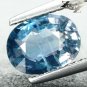 Unheated Untreated Natural Oval 6*8.5 mm. Intense Cool Blue Sapphire 1.86 CT.Gem