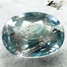 5.28 CT.Unheated Natural Oval 9*12 mm. Silver Yellow Blue Tanga Mine Sapphire