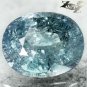4.37 CT.Unheated Natural Oval 8.5*10.5 mm. Silver Blue Tanga Tanzania Sapphire
