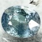 4.37 CT.Unheated Natural Oval 8.5*10.5 mm. Silver Blue Tanga Tanzania Sapphire