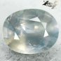 5.4 CT.Unheated Natural Oval 9.5*12 mm. Silver Greenish Blue Tanga Sapphire Gems