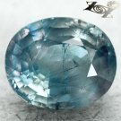 7.16 CT.Unheated Untreated Firely Natural Oval 10 * 12 mm. Green Blue Sapphire