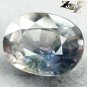 12.4 CT.Firely Unheated Natural Oval 12*16 mm. Silver Greenish Blue Sapphire Gem