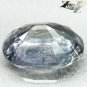 12.4 CT.Firely Unheated Natural Oval 12*16 mm. Silver Greenish Blue Sapphire Gem