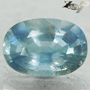 2.94 Ct.Firely Unheated Natural Oval 7*10 mm Silver Blue Tanga Tanzania Sapphire