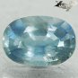 2.94 Ct.Firely Unheated Natural Oval 7*10 mm Silver Blue Tanga Tanzania Sapphire