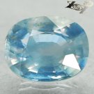3.04 Ct. Firely Unheated Natural Oval 7*9 mm. Intense Sky Blue Tanga Sapphire Gem