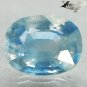 3.04 Ct. Firely Unheated Natural Oval 7*9 mm. Intense Sky Blue Tanga Sapphire Gem