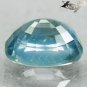3.04 Ct. Firely Unheated Natural Oval 7*9 mm. Intense Sky Blue Tanga Sapphire Gem