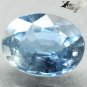3.28 Ct.Firely Unheated Natural Oval 8*10 mm. Cornflower Blue Sapphire èè²èå¯¶ç³ Gem
