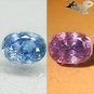3.5 Ct.Firely Unheated Natural Oval 7*9.5 Cornflower Blue Color Change Sapphire