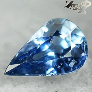 Eye Clean Firely Unheated Natural Pear 5*8 mm Violetish Blue Sapphire 1.13 Ct.