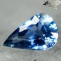 Eye Clean Firely Unheated Natural Pear 5*8 mm Violetish Blue Sapphire 1.13 Ct.