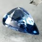 Eye Clean Firely Unheated Natural Pear 5*8 mm Violetish Blue Sapphire 1.13 Ct.