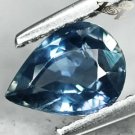 Eye Clean Firely Unheated Natural Pear 5.7*7.6mm Intense Blue Sapphire 1.12 Ct.