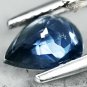 Eye Clean Firely Unheated Natural Pear 5.7*7.6mm Intense Blue Sapphire 1.12 Ct.