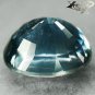 14.3 Ct.Unheated Full Fire Natural Oval 12*14.5 Intense Greenish Blue Sapphire