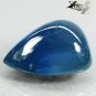 31.05 Ct.Unheated Natural Pear Cabochon 16*20 mm Intense Silky Blue Sapphire