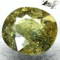 6.05 CT.Unheated Natural Oval 10*11.5 mm. Intense Honey Yellow Green Sapphire