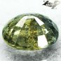 6.05 CT.Unheated Natural Oval 10*11.5 mm. Intense Honey Yellow Green Sapphire
