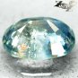 6.52 CT.Unheated Natural Oval 9.5*13 mm. Intense Silver Blueish Green Sapphire