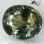7.87 Ct.Unheated Natural Oval 10.5*12.5 Intense Blueish Yellow Green Sapphire