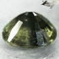 7.87 Ct.Unheated Natural Oval 10.5*12.5 Intense Blueish Yellow Green Sapphire