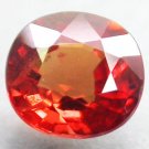 VVS Natural Oval 5.8*6.2 Vivid Red Orange Tanga Mine Tanzania Sapphire 1.11 CT.