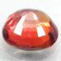 VVS Natural Oval 5.8*6.2 Vivid Red Orange Tanga Mine Tanzania Sapphire 1.11 CT.