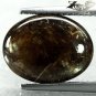 6.76 Ct.Natural Oval 10.5*13.5mm Strong 6 rays Star Banggaja Thai Black Sapphire